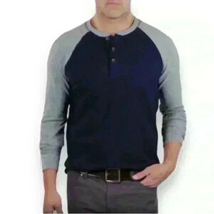 Tailor Vintage Mens Airotec Performance Waffle Henley Shirt Sz Small NWT